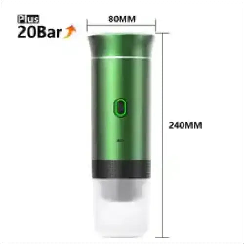 Green 3-in-1 Portable Espresso Maker for coffee lovers on the go