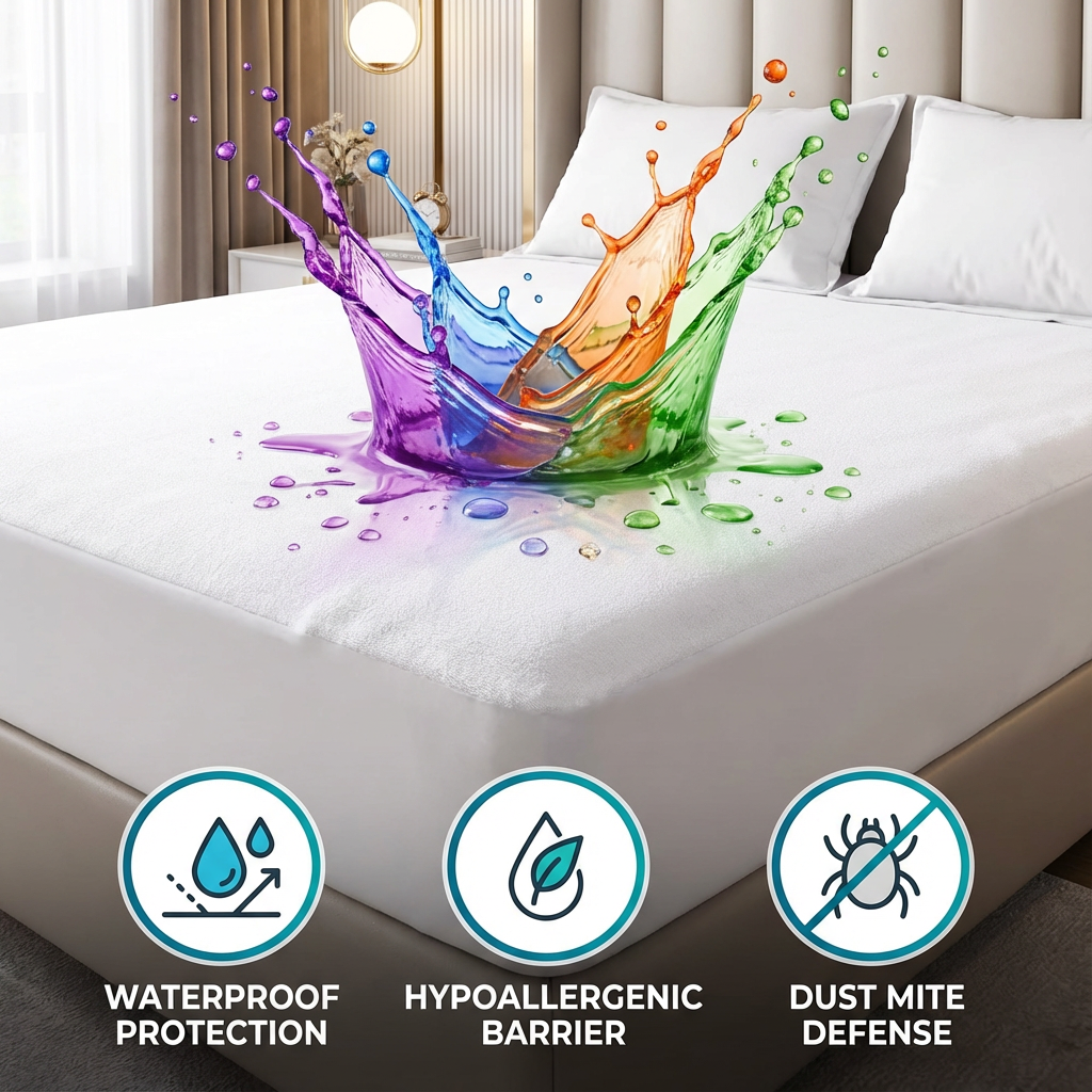 Chefio™ Cotton Terry Waterproof Mattress Cover