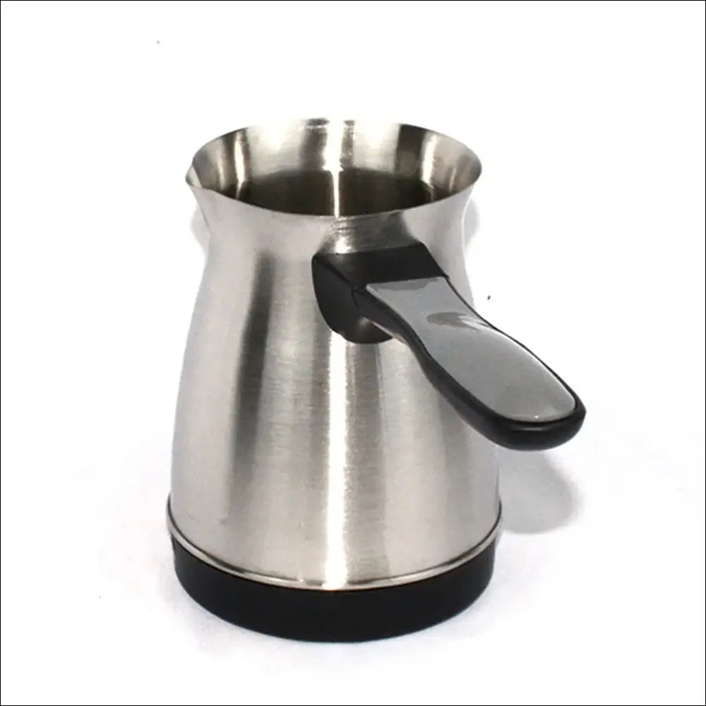 Portable Turkish coffee maker with durable stainless steel for home or travel.