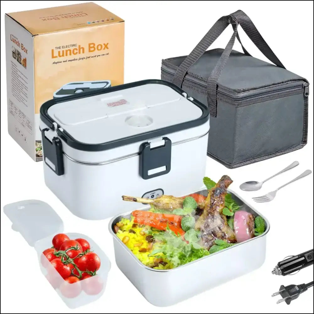 Electric Lunch Box for Hot Meals On the Go | Portable Food Warmer for Car, Office & Travel