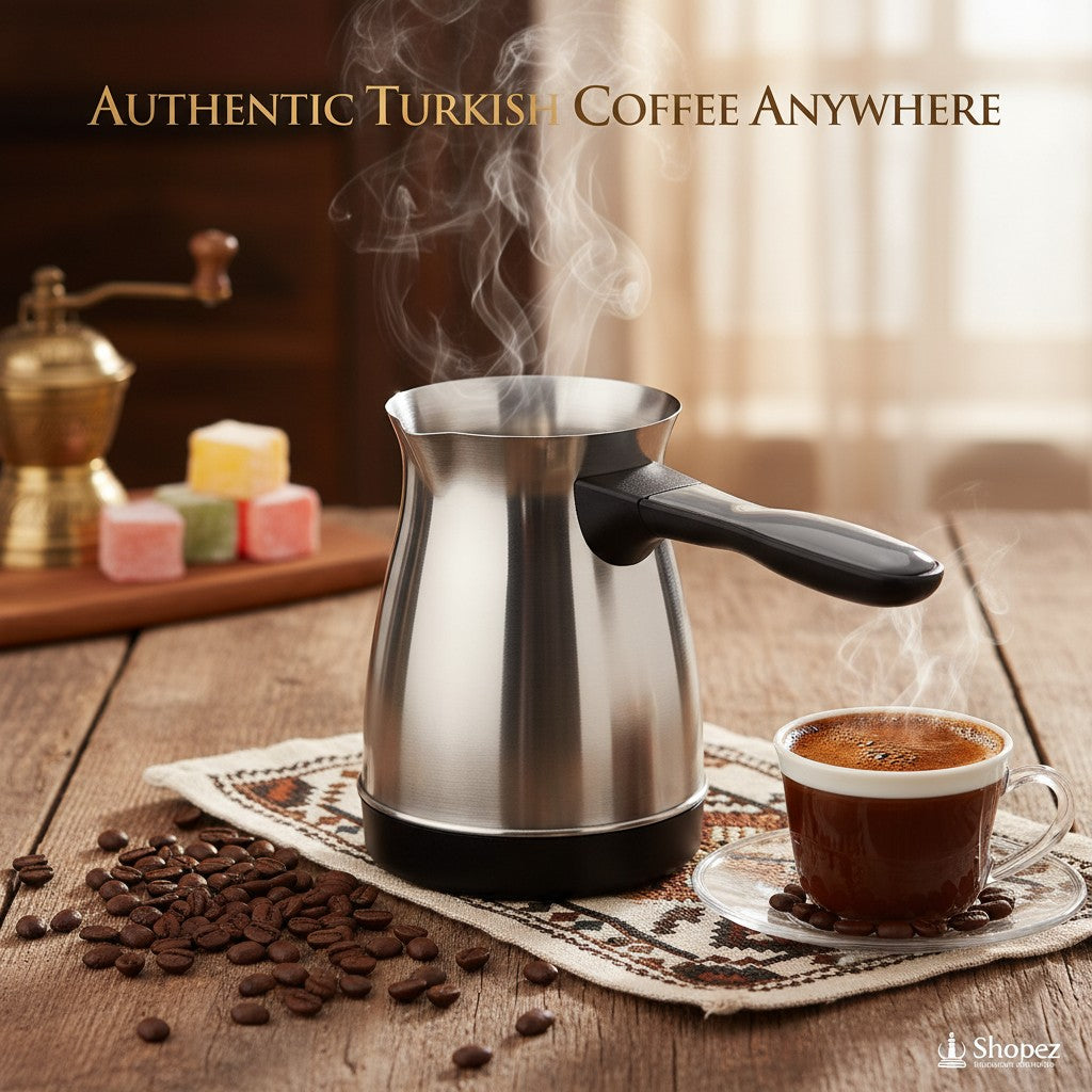 BrewMaster Espresso™ | Authentic Turkish & Greek Coffee Maker | Portable, Durable & Perfect for Rich, Traditional Coffee at Home or Travel