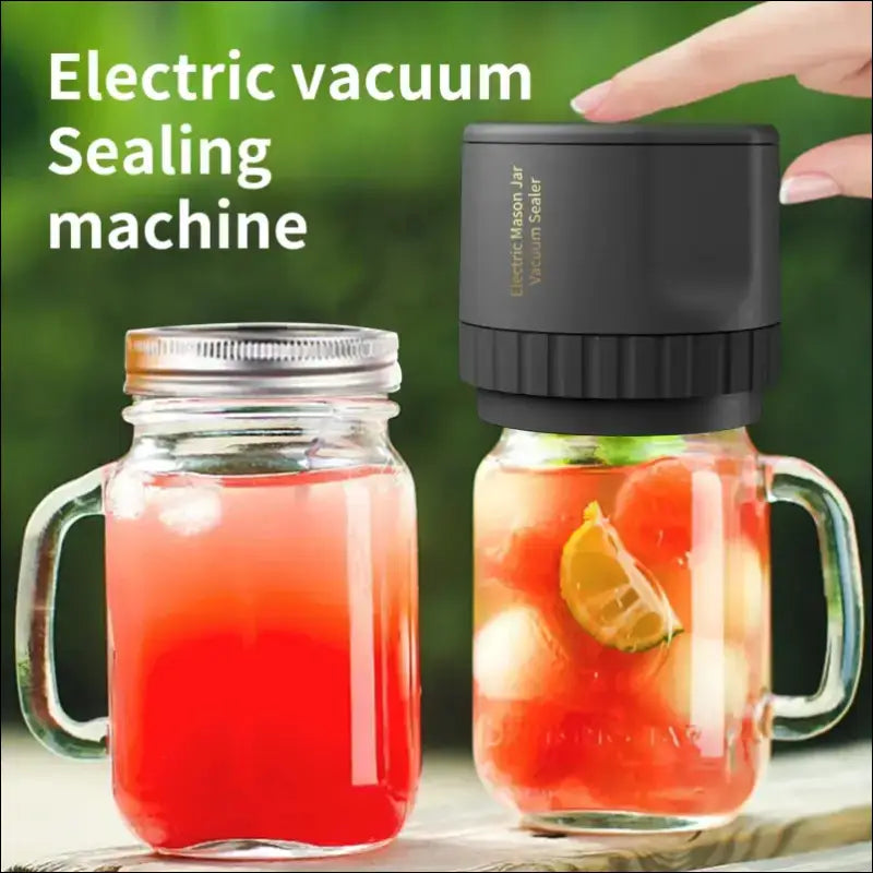 Electric Vacuum Jar Sealer Machine for Mason Jars: Food Preservation & Airtight Sealing