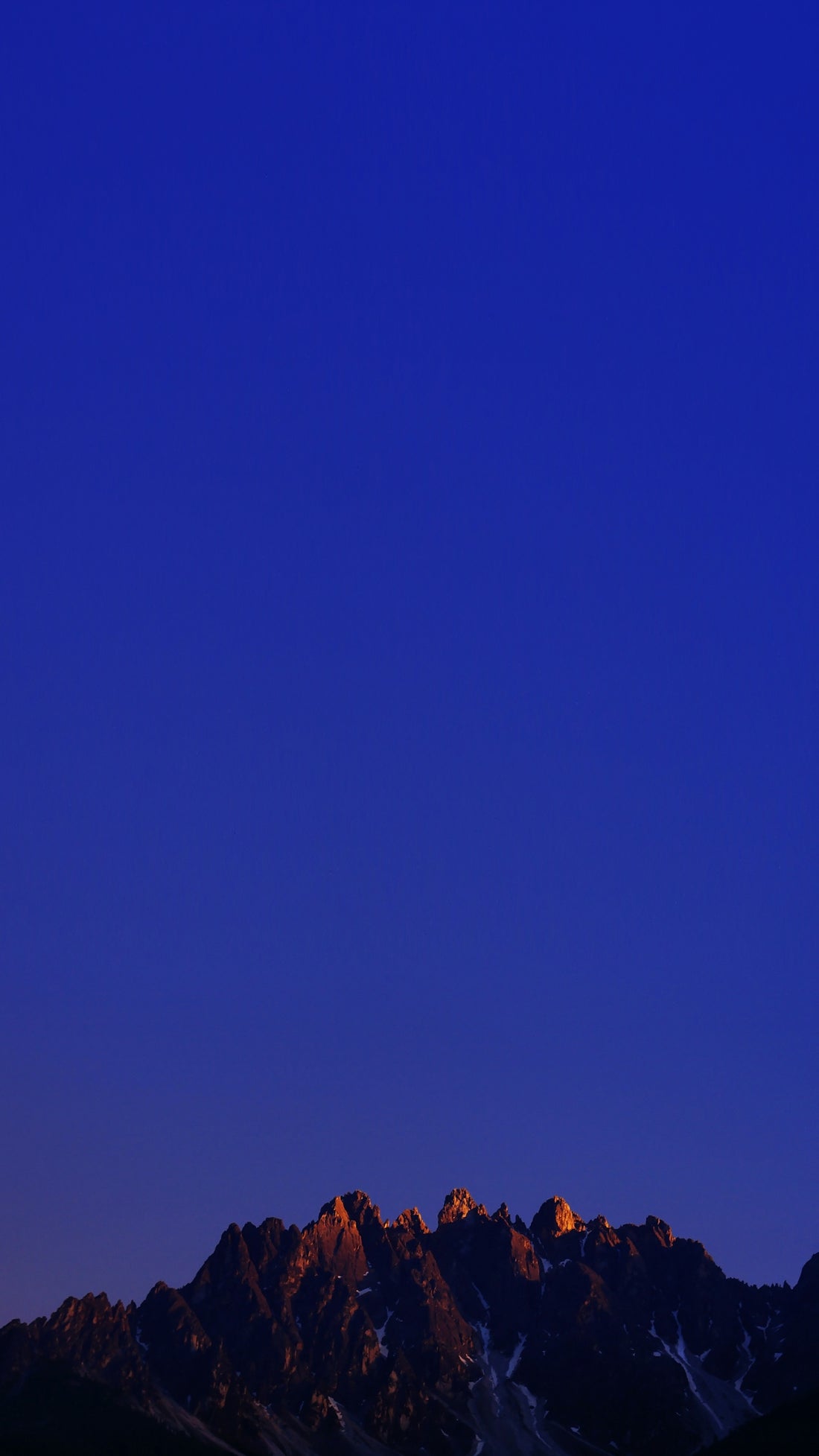 top view of snowy mountain