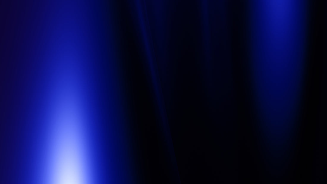 Abstract blue and black light streaks