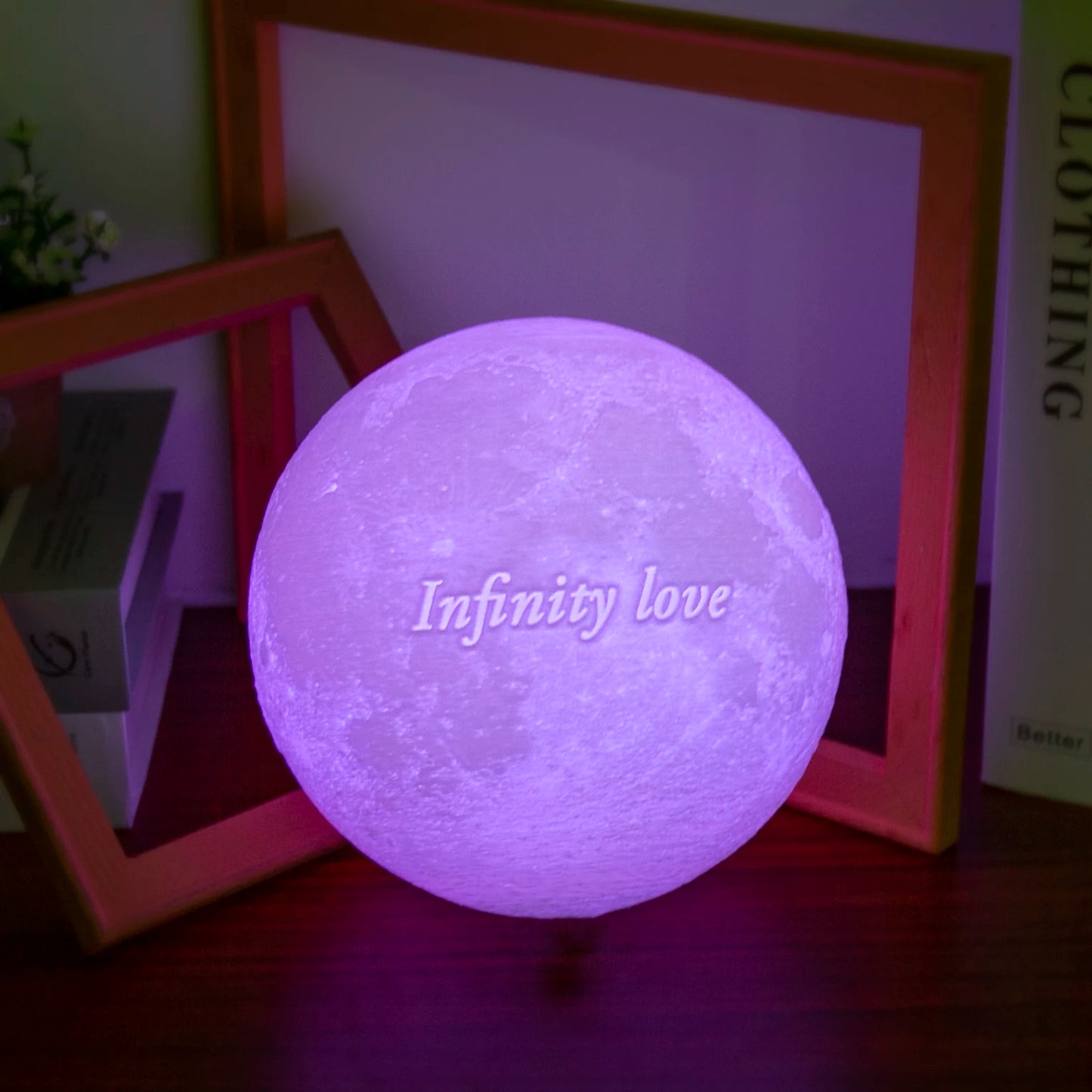 3D Moon Lamp - Custom Photo & Text USB Night Light
