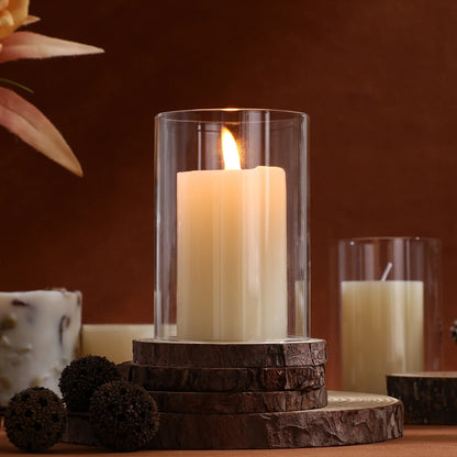 Glass Cylinder Candle Holder - Borosilicate