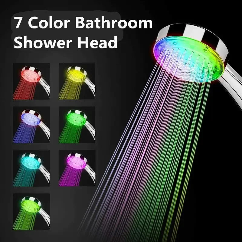 LED Shower Head - 7 Color Auto Self-Powered
