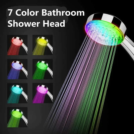 LED Shower Head - 7 Color Auto Self-Powered