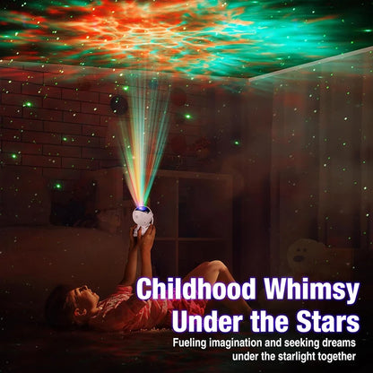 Astronaut Galaxy Projector Night Light - White
