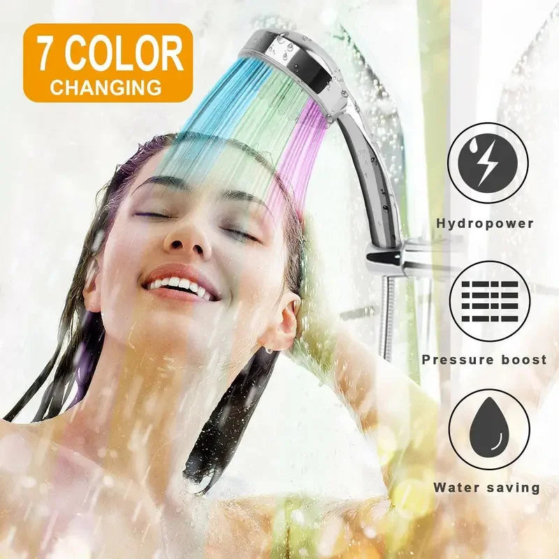 LED Shower Head - 7 Color Auto Self-Powered