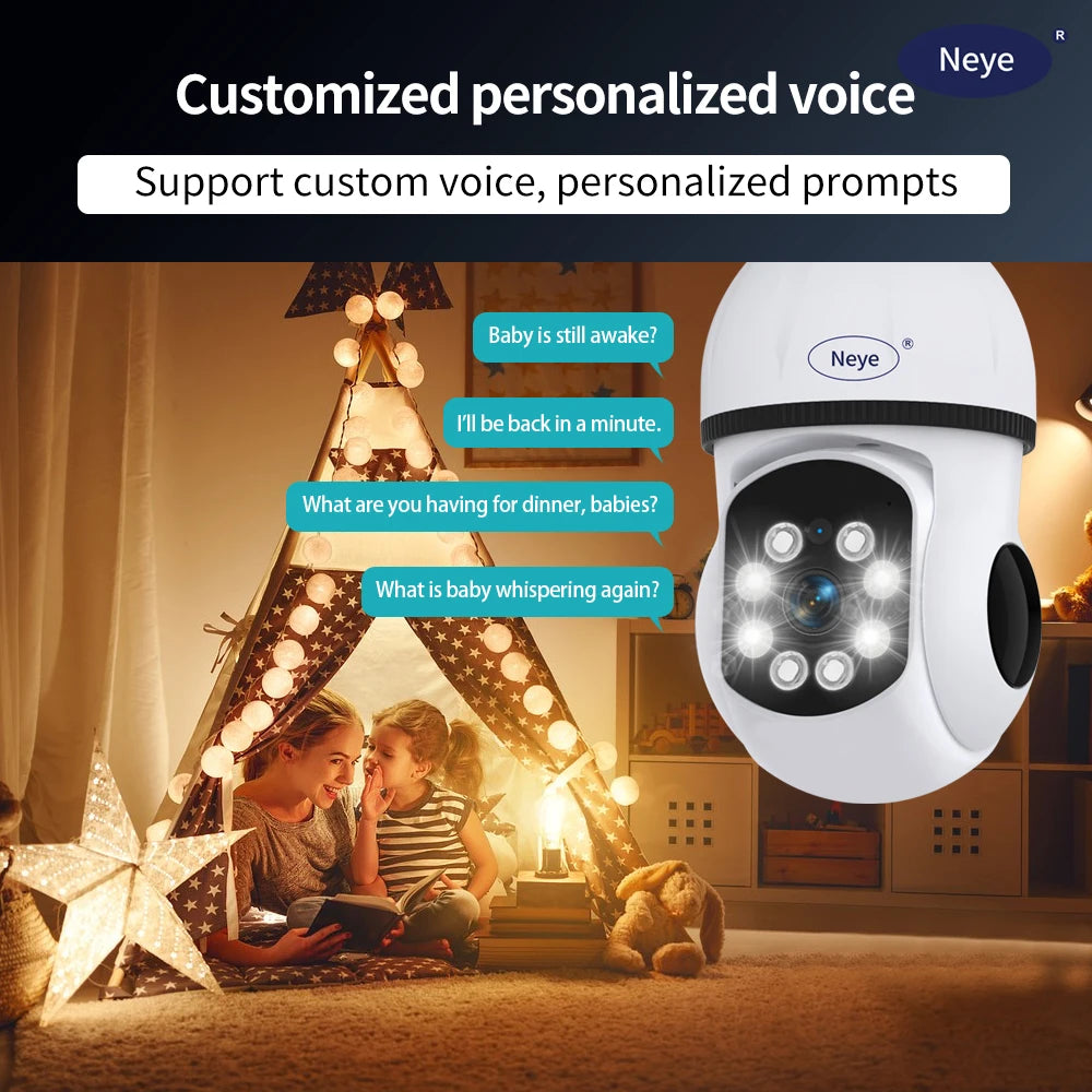 8MP 4K WiFi Light Bulb Camera E27 - Night Vision