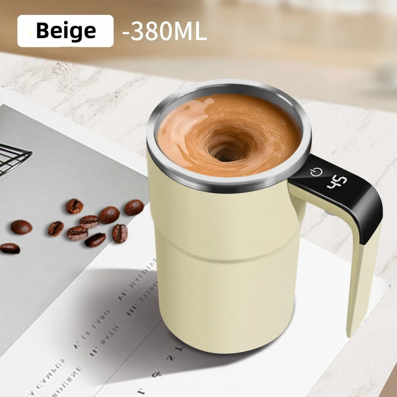 380ML Electric Coffee Mug - Self Mixing IP67 Waterproof
