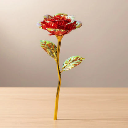 Eternal Rose LED Lamp - Silk Flower Glass Dome
