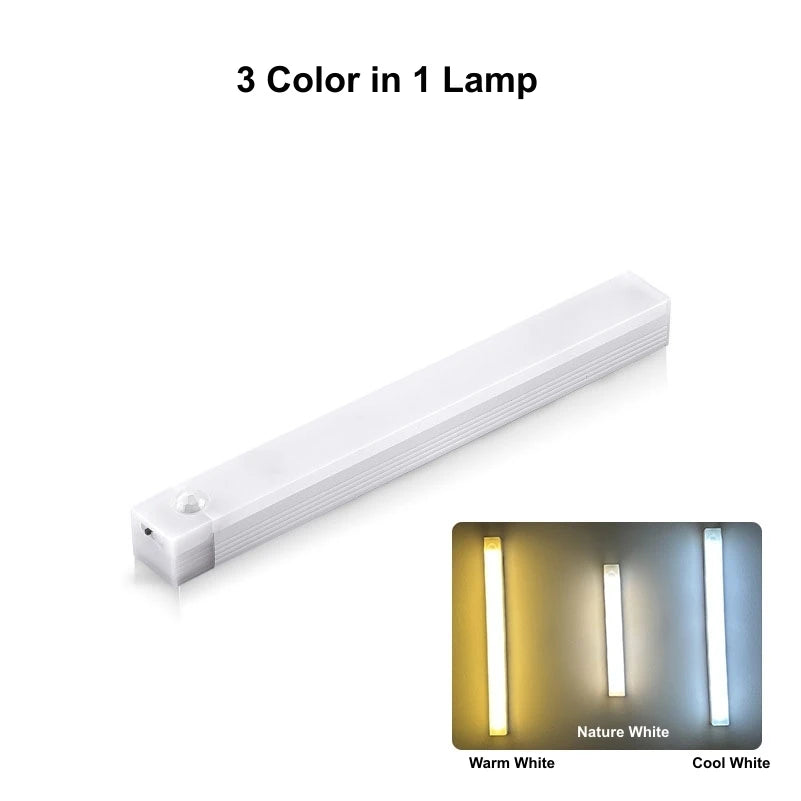 Motion Sensor LED Bar Light USB Rechargeable - 10cm