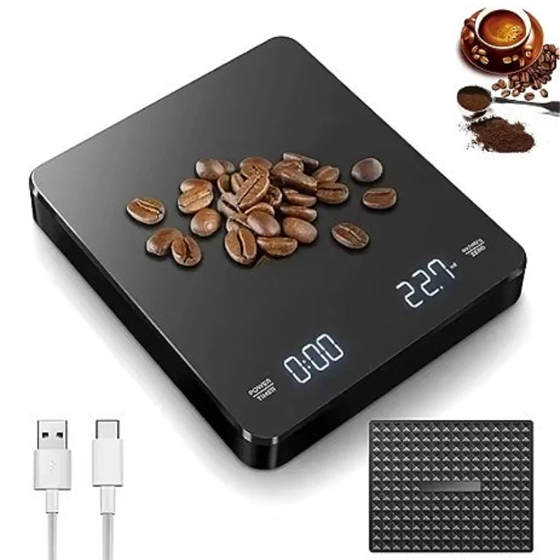 Electronic Coffee Scale with Timer - 0.1g