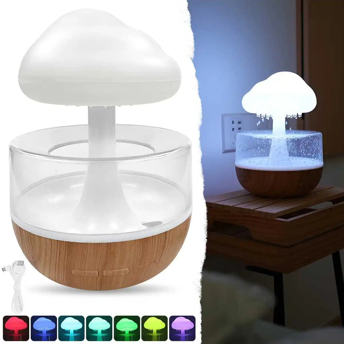Rain Cloud Humidifier - Seamless Sanctuary Atmosphere | Chefio