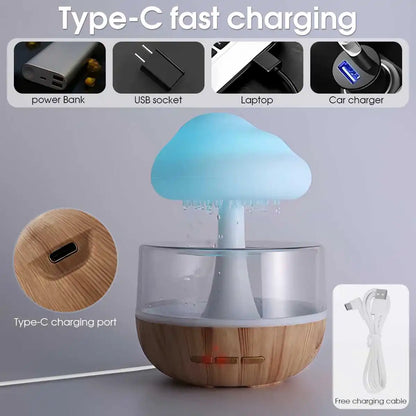 Rain Cloud Humidifier - Seamless Sanctuary Atmosphere | Chefio
