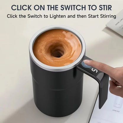 380ML Electric Coffee Mug - Self Mixing IP67 Waterproof