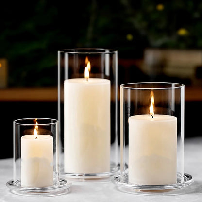 Glass Cylinder Candle Holder - Borosilicate