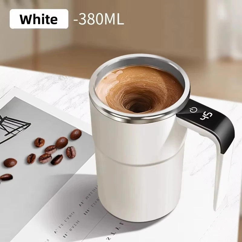 380ML Electric Coffee Mug - Self Mixing IP67 Waterproof