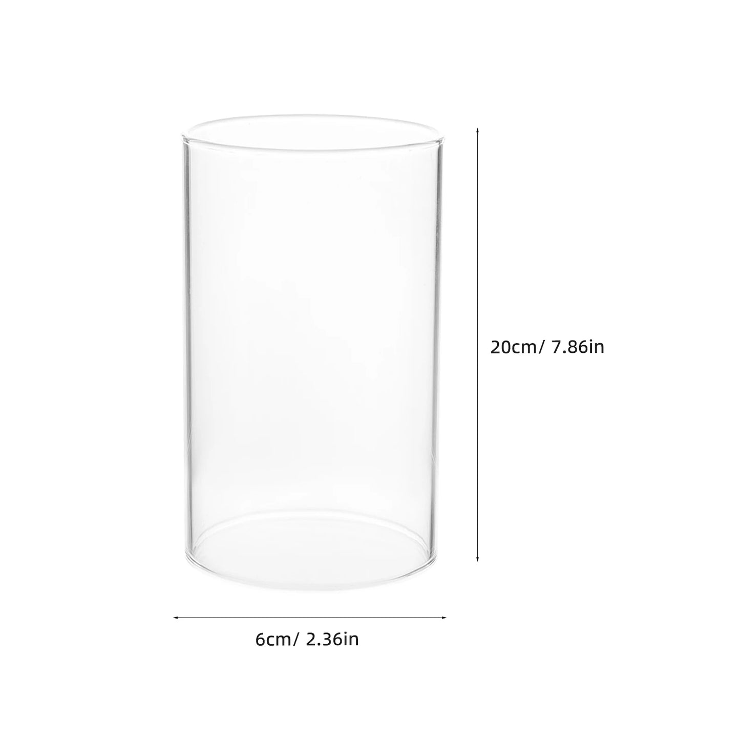 Glass Cylinder Candle Holder - Borosilicate