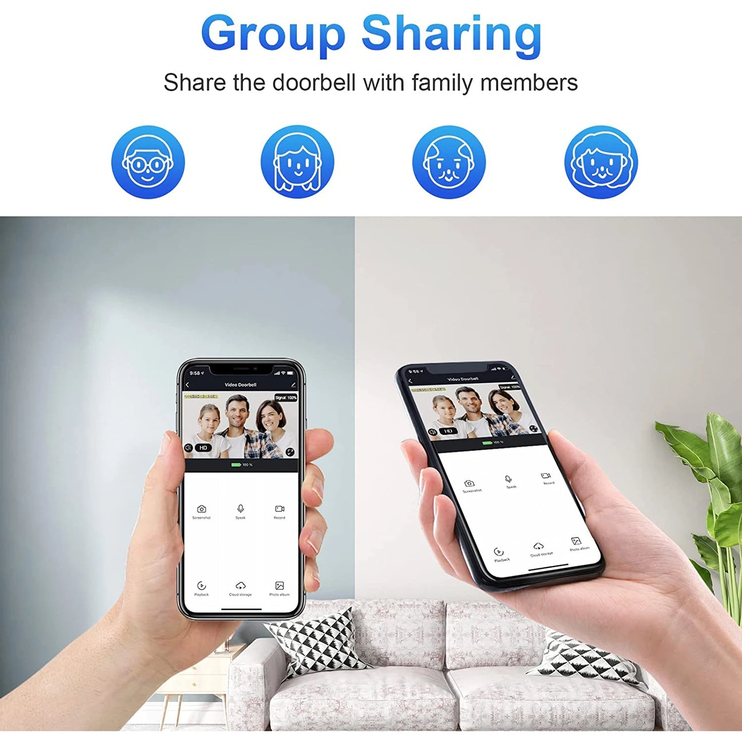 1080P WiFi Smart Wireless Video Doorbell Camera