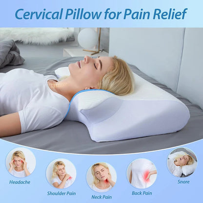 2 in 1 Ergonomic Orthopedic Pillow - Neck Pain Relief