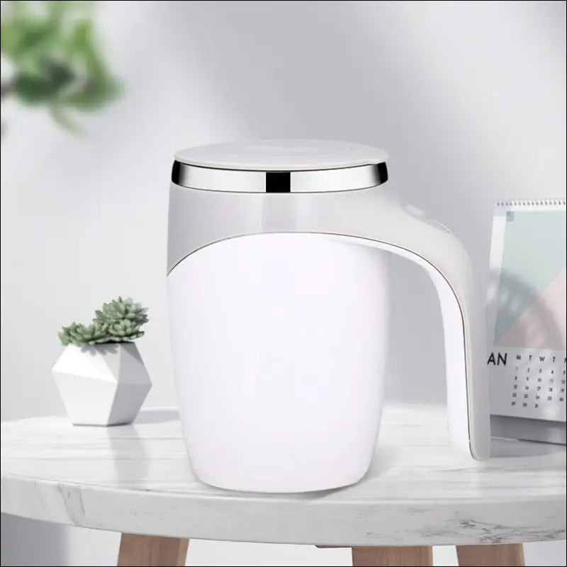 Chefio Self-Stirring Coffee Mug: Automatic, Electric, Stainless Steel - Effortless Coffee, Tea & Protein Shakes, Perfect Gift Idea!