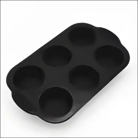 BakeMaster silicone tray with six muffin cups for baking.