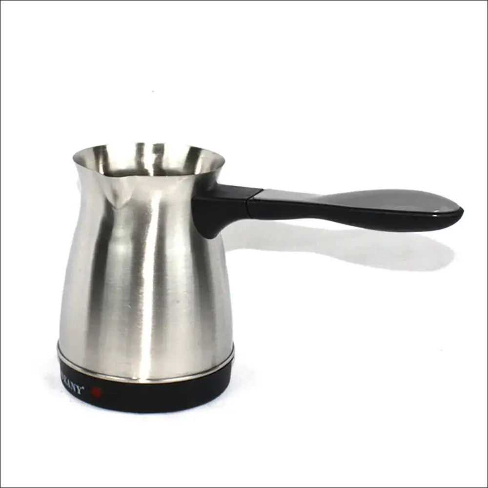 Durable stainless steel coffee maker for authentic Turkish or Greek coffee at home or travel.