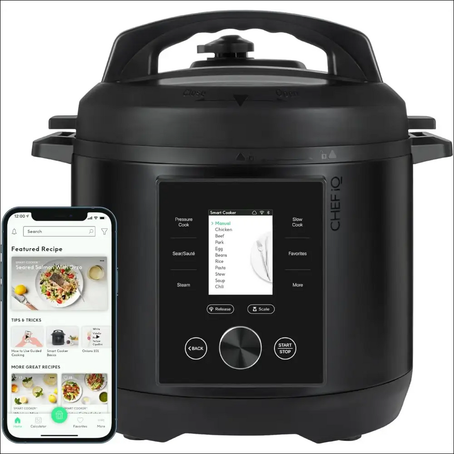 Chef iQ Smart Cooker: Electric Multi-Cooker with Smart Pressure Cooking & Recipe App