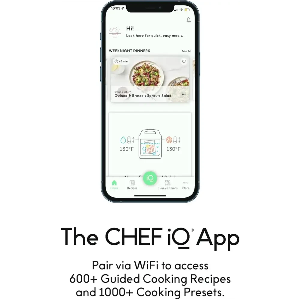 Chefiq Chef iQ SmartCook Electric Multi-Cooker with Smart Pressure Cooking ...