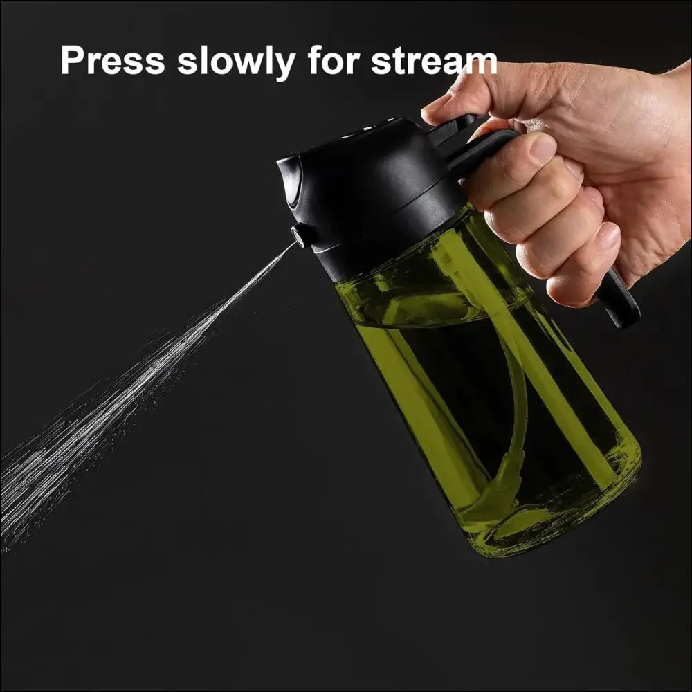 Chefio Oil Dispenser: Olive/Cooking Oil Stream - Press slowly for stream!