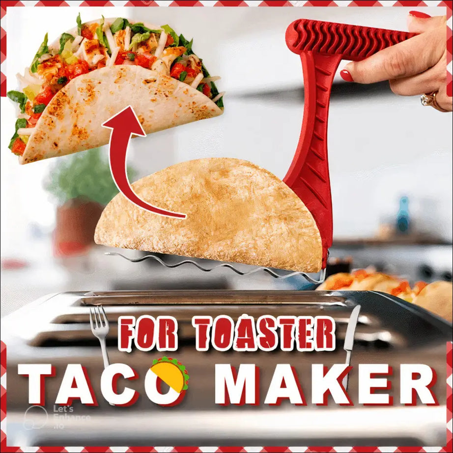 Chefio Taco Shell Maker for Toaster - Crispy Homemade Tacos, Easy & Healthy