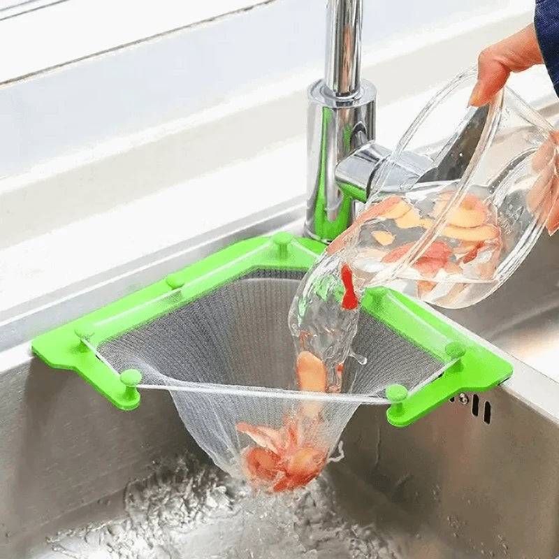 Multifunctional Triangle Drainage Rack | Kitchen Sink Accessory - Premium Home &amp; Kitchen from Chefio - Just $13.49! Shop now at Chefio