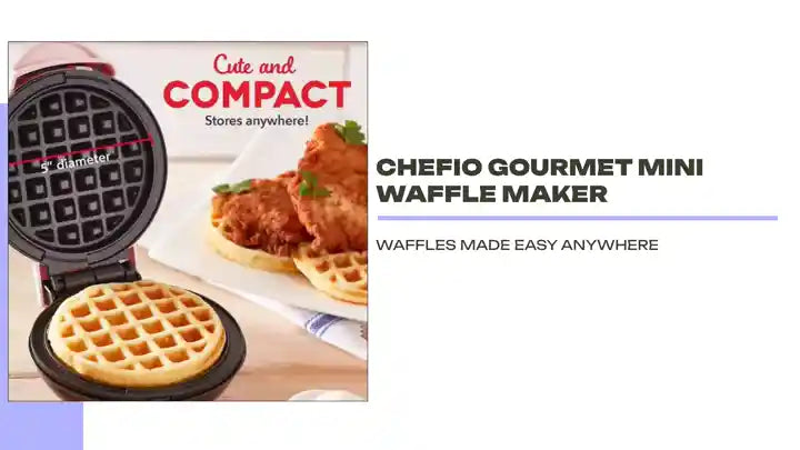 Chefio Gourmet Mini Waffle Maker by@Outfy