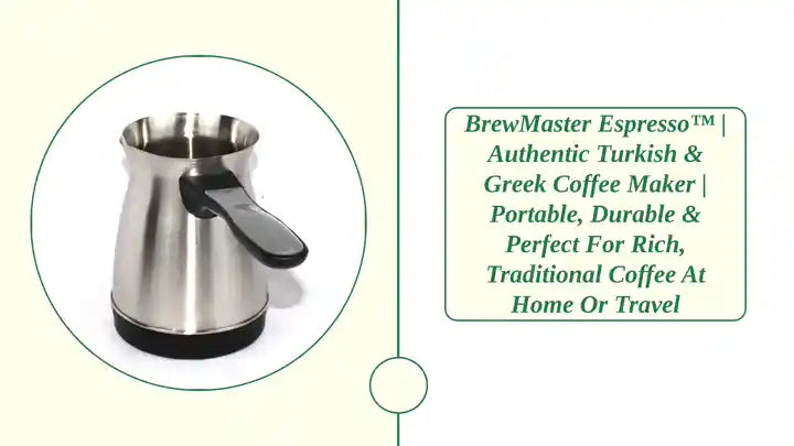 BrewMaster Espresso&trade; | Authentic Turkish &amp; Greek Coffee Maker | Portable, Durable &amp; Perfect for Rich, Traditional Coffee at Home or Travel by@Outfy