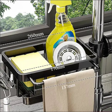 Chefio Sink organizer, Caddy, Sponge holder, Dish drainer, Kitchen organizer - Keep your sink tidy!