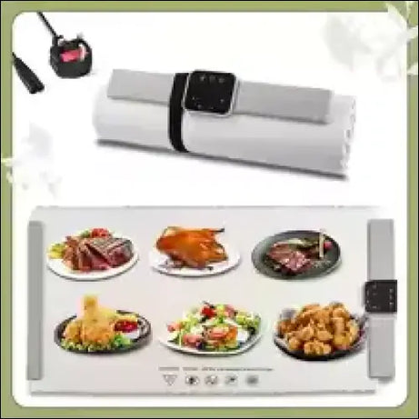 Chefio Food Warming Tray Mat: Electric Food Warmer with Digital Controls, Keeps Food Warm - Steak, Duck, Fried Chicken, Salad, & More