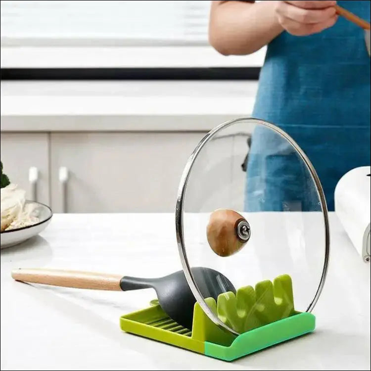 Kitchen Spoon Holder - Utensil Rest Organizer for Countertop - Tidy Cooking Gadget